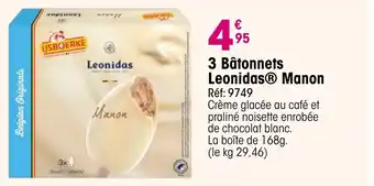 Croque Gel 3 Bâtonnets Leonidas Manon offre