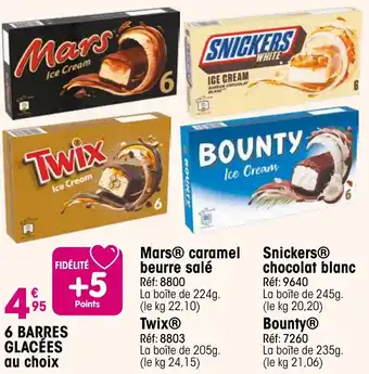 Croque Gel 6 barres glacées au choix offre