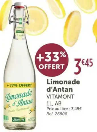 L'Eau Vive Limonade d'Antan offre