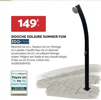 Bricomarché Douche solaire summer fun offre