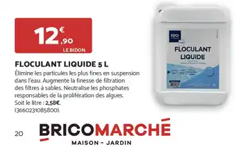 Bricomarché Floculant liquide offre