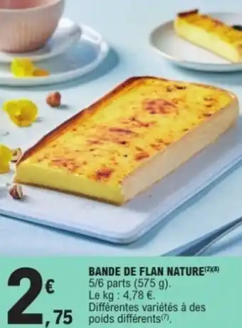 E.Leclerc Bande de flan nature offre