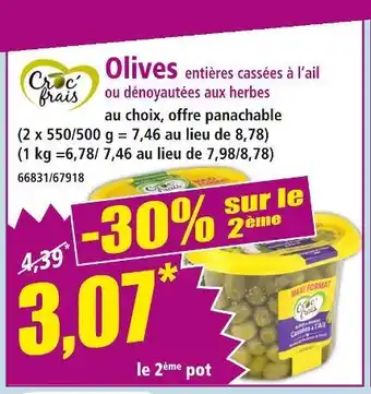 Norma Croc frais Olives offre