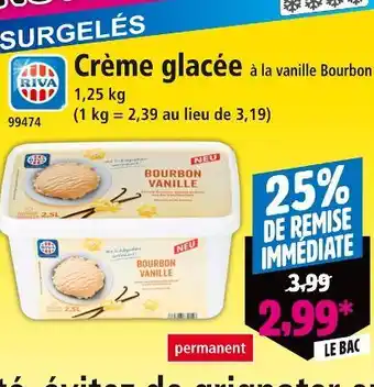 Norma Riva Crème glacée à la vanille Bourbon offre