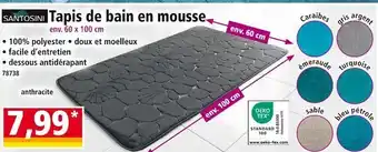 Norma Santosini Tapis de bain en mousse offre