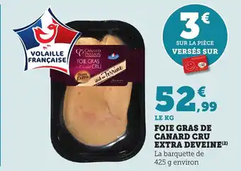 Bi1 Foie gras de canard cru extra deveine offre