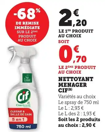 Bi1 Nettoyant menager cif offre
