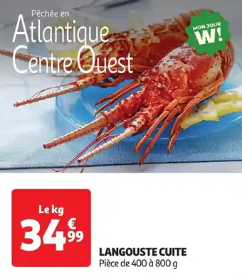 Auchan Langouste cuite offre