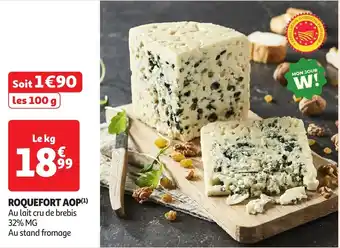 Auchan Roquefort aop offre
