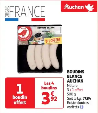 Auchan Boudins blancs auchan offre