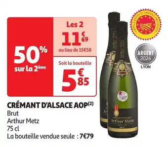 Auchan Crémant d'alsace aop offre