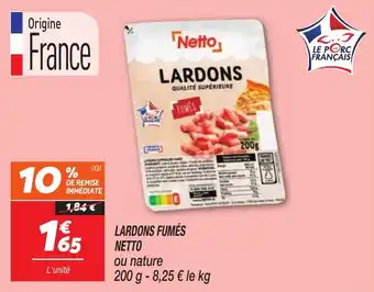 Netto Lardons fumés netto offre