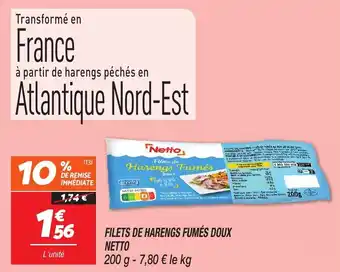 Netto Filets de harengs fumés doux netto offre
