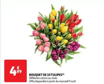 Auchan Supermarché Bouquet de 10 tulipes offre