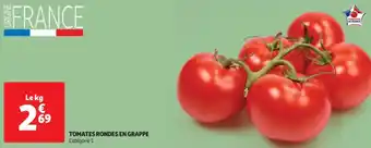 Auchan Supermarché Tomates rondes en grappe offre