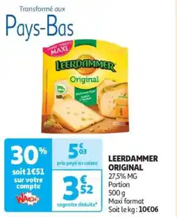 Auchan Supermarché Leerdammer original offre