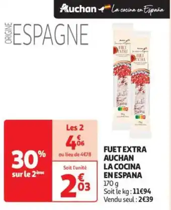 Auchan Supermarché Fuet extra auchan la cocina en espana offre