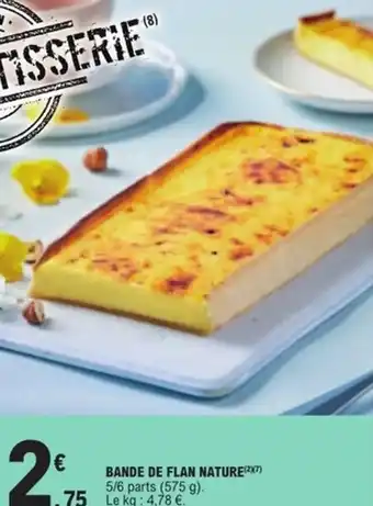 E.Leclerc Express Bande de flan nature offre