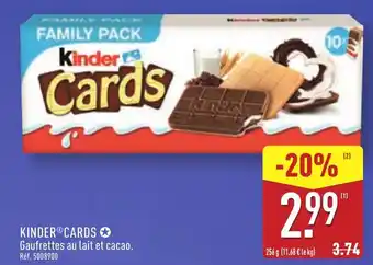 ALDI KINDER Cards offre