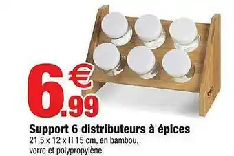 Support 6 Distributeurs à épices