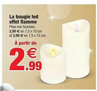 Bazarland La Bougie Led Effet Flamme offre
