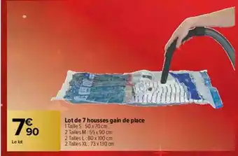 Carrefour Lot De 7 Housses Gain De Place offre