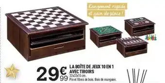Centrakor La Boîte De Jeu 10 En 1 Avec Tiroirs offre