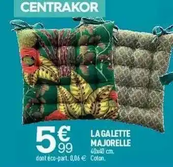 Centrakor La Galette Majorelle offre