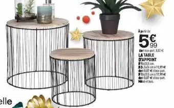 Centrakor La Table D'appoint offre