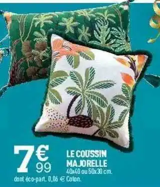 Centrakor Le Coussin Majorelle offre
