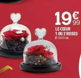 Centrakor Le Cœur 1 Ou 2 Roses offre