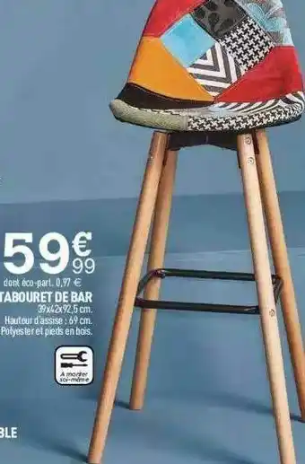 Centrakor Tabouret De Bar offre
