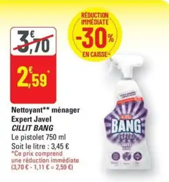 G20 Nettoyant ménager expert javel cillit bang offre