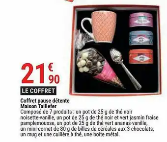 Gamm vert Coffret Pause Détente Maison Taillefer offre