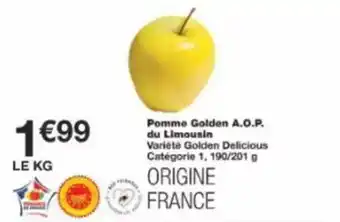 Monop' Pomme golden a.o.p. du limousin offre