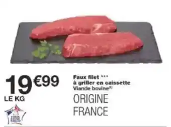 Monop' Faux filet à griller en caissette offre