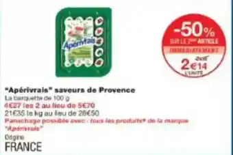 Monop' Apérivrais saveurs de provence offre