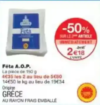 Monop' Féta a.o.p. offre