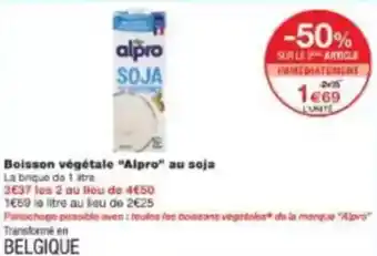 Monop' Boisson végétale alpro au soja offre
