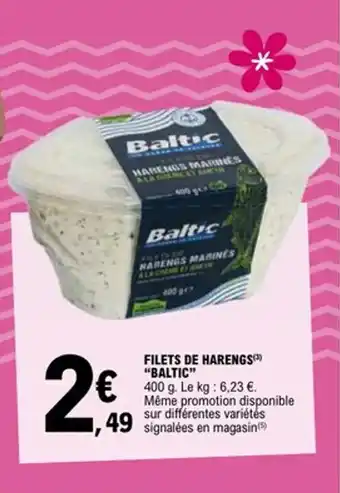 E.Leclerc Filets de harengs baltic offre