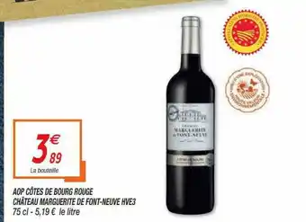 Netto Aop Côtes De Bourg Rouge Château Marguerite De Font-neuve Hve3 offre
