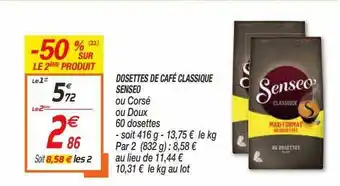 Netto Dosettes De Café Classique Senseo offre