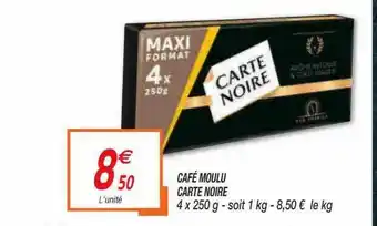 Café Moulu Carte Noire