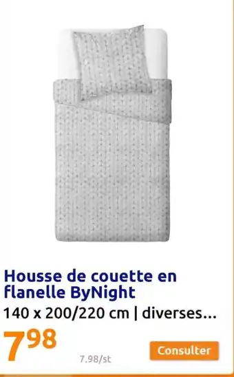 Housse de couette en flanelle bynight