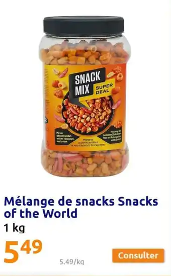 Action Mélange de snacks snacks of the world offre