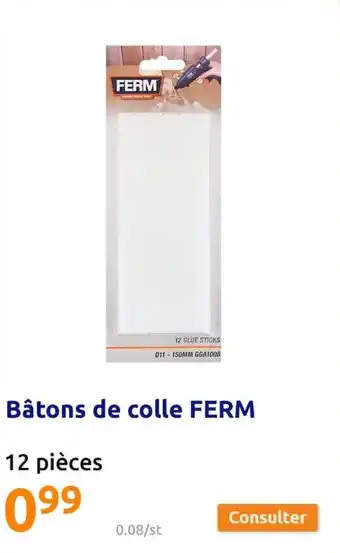 Action Bâtons de colle FERM offre