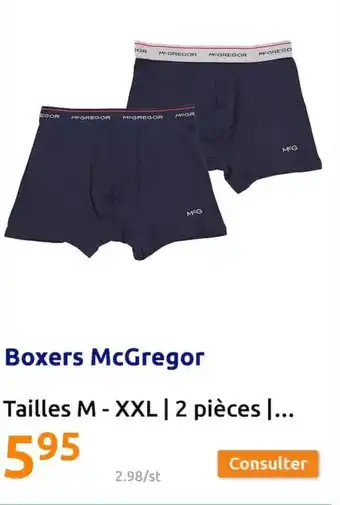 Action Boxers mcgregor offre