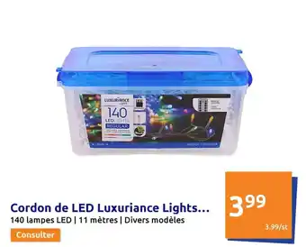 Action Cordon de LED luxuriance lights offre