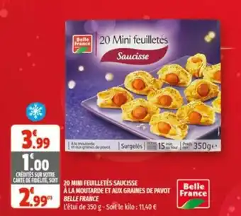 Coccimarket 20 Mini feuilletés saucisse offre