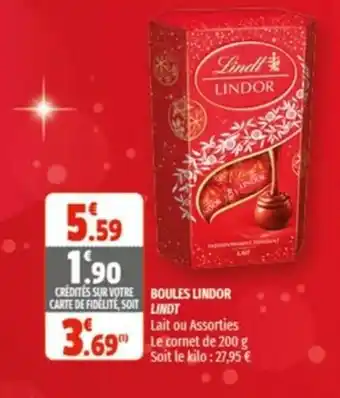 Coccimarket Boules lindor LINDT offre